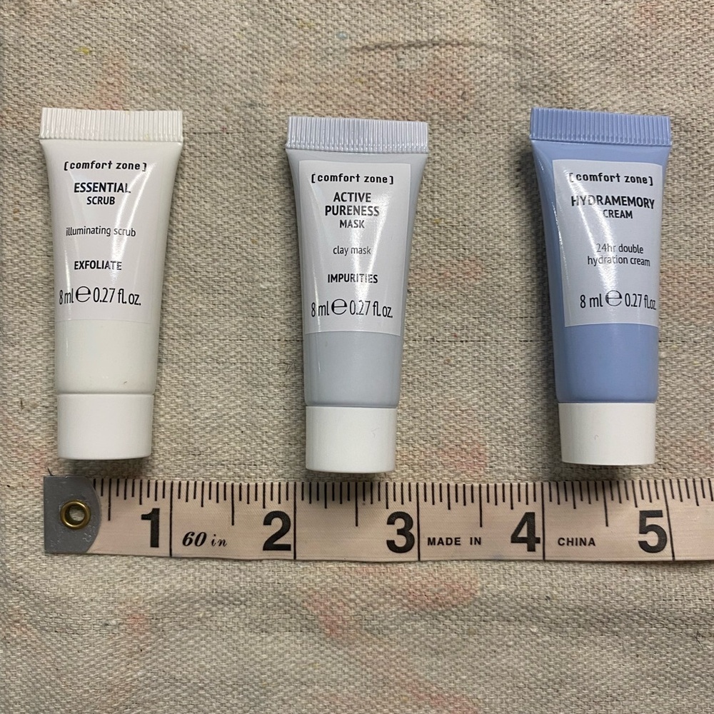 Comfort Zone Essential Scrub Active Pureness Mask And Hydramemory Cream Bundle